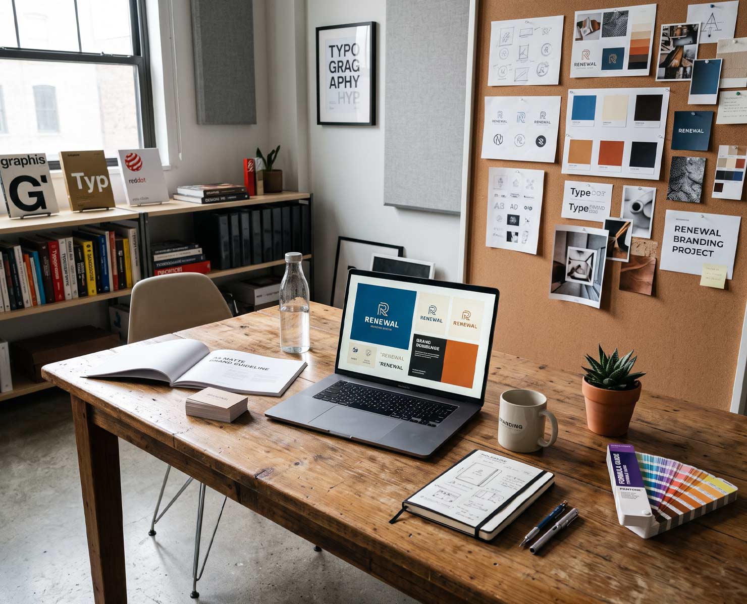 Branding and design project mockups by Four States Marketing